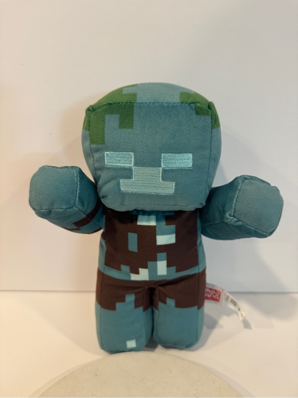 Minecraft Studio Teal and Brown Pixel Character Plush by Mattel